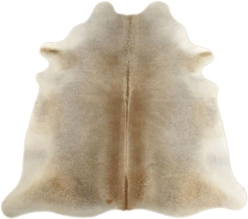 generisch Kuhfell Kalbfell Teppich grau beige Natur ca.200 x 180 cm aus Brasilien