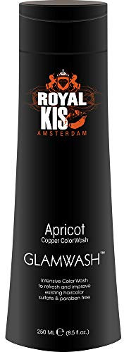 Royal KIS GlamWash - Apricot (Kupfer) - 250ml - Farbshampoo - semi-permanent - 2 in 1: Farbpigmente und Shampoo - ohne Silikone