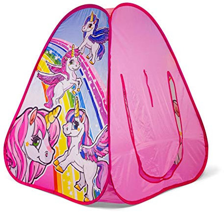 Ozbozz SV15483 Einhorn Stundenlanger Spielspaß in Ihrem Pop-Up-Zelt, Pink