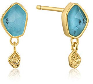 Ania Haie Damen-Ohrstecker Turquoise Drop Stud 925er Silber One Size 87994252
