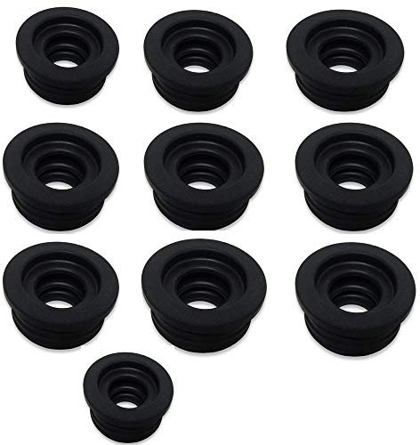 Morsetto Morsetti Guarnizione In Gomma Nera Per Scarico 46 x 40 mm Confezione 10 pz