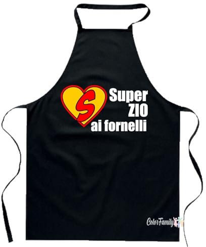 Colorfamily Grembiule Zio ai fornelli da cucina Idea regalo divertente
