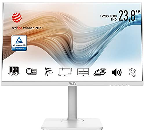 MSI Modern MD241PWDE écran plat de PC 60,5 cm (23.8) 1920 x 1080 pixels Full HD LED Noir