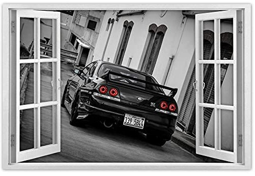 H2454M_WA Foto Bild Poster Wanddekoration Nissan GTR 120 x 80 cm