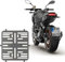 3D Carbon Design 1x Rahmenlos Edelstahl Kennzeichenhalter 180 X 200 mm / 0,8 mm dick Für Motorrad - Roller