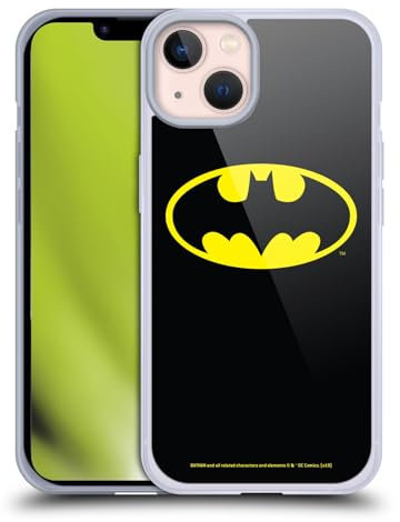 Head Case Designs Officially Licensed Batman DC Comics Classic Logos Gel Case [Military Grade Protection] Compatible With Apple iPhone 13