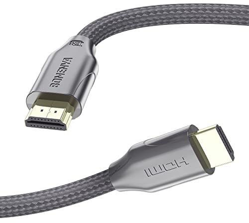 BOMENYA Cavo HDMI 8K 5.5Metri, 8K@60Hz/4K@120Hz Cavo HDMI eARC ad alta velocità 60HZ 48Gbps, compatibile con HDMI 2.1 PS5, Xbox Series X, Roku TV, Sony TV, Samsung TV