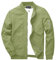 KEFITEVD Jacket Hommes Printemps Été Cargo Vestes Manteaux Coupe Vent avec Poches Zippées Mâle,Olive Vert,3XL