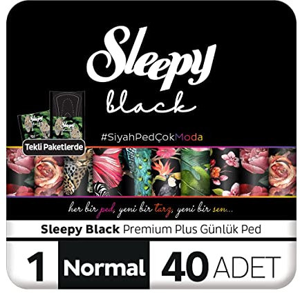 Sleepy Black Premium Plus Casual Pad Normal 40 Stück Pads