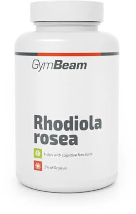 GymBeam Rhodiola Rosea (Kapseln) - Rhodiola Rosea-Extrakt mit 3% Rosavin & 1% Salidroside, Adaptogen zur Unterstützung der geistigen & körperlichen Leistungsfähigkeit, ideal für Sportler, 90 caps