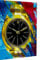 Magic Canvas Art - Bilder Uhren Abstrakt Leinwandbild 1- teilig Hochwertiger Kunstdruck modern Wandbilder Wanddekoration Design Wand Bild, Größe: 60 x 60 cm