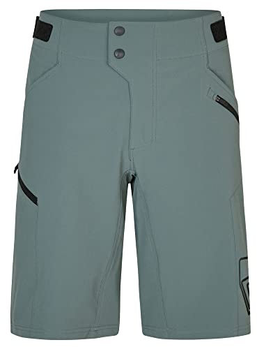 Ziener Herren NONUS Fahrrad-Shorts mit Innenhose - Mountainbike/Outdoor/Freizeit - atmungsaktiv,schnelltrocknend,gepolstert, Green Stone, 50