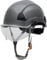Honeywell Fibre Metal Safety Helmet with Visor, Hard Hat for Construction, Non-Vented, 4-point buckle chinstrap, 6-point ratchet suspension, Resistant to extreme temperatures, Hydrographic, FSH10080