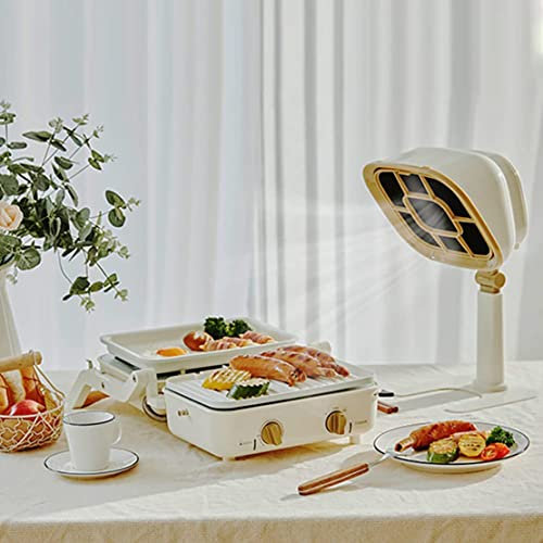Hotte aspirante de Bureau Portable, Petite hotte aspirante 3200 TR/Min, réglage de la Hauteur à 6 Segments et Angle réglable à 66°, Ventilateur extracteur pour la Maison, Hot Pot d