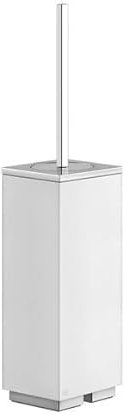 Set di accessori Gessi Rettangolo per scopino in piedi, contenitore bianco, 20843, Colorazione: cromo