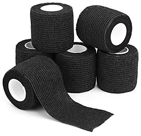 Tattoo Grip Tape - PEPAX 6 Stück Griffband Wrap Grip Cover 2 × 5 Yards selbstklebendes kohäsives Bandage Griffrohr