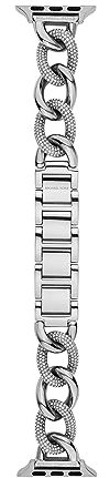 Michael Kors MKS8058E – Edelstahl-Armband für Apple Watch®, Silber, One Size, MKS8058E – Edelstahl-Armband für Apple Watch®