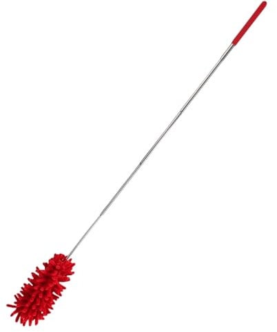 Westmark Duster – extendable duster with telescopic handle, long cobweb remover for cleaning, washable cover, telescopic broom for dust – plastic, polyester