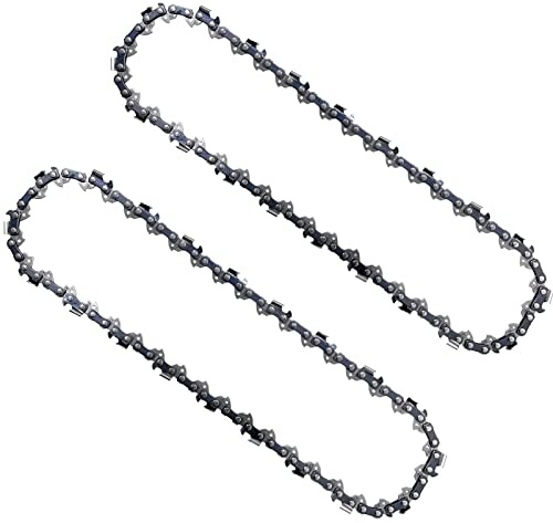 Opuladuo 2 cadenas de motosierra de 10 pulgadas para motosierra Worx WG323 WG323.9, cadena de repuesto de 10 pulgadas para motosierra Worx WG322 WG322.9