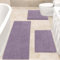ACCUMTEK Upgrade Extra großes Lavendel-Badezimmerteppich-Set, 3-teilig, ultraweich, dick, saugfähig, rutschfest, Chenille, WC-Vorleger für Badezimmer, Schlafzimmer, Küche