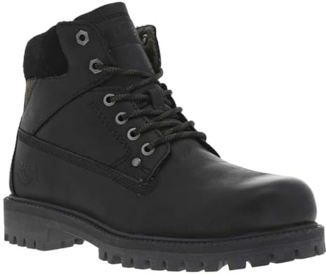 Jeep Willys Bold Boot Stivaletto da uomo in Nabuk ingrassato Nero JM32011A (42)