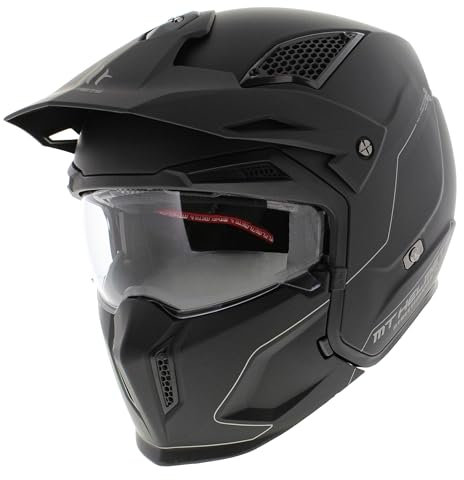 Casco MT Streetfighter S SV nero opaco (Full Black Edition) (XXL)