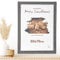 Bilderrahmen, Aufsteller, Photo Frame [Holzoptik] Foto-Rahmen Wand Für deine gemütliche Wohlfühloase im Landhausstil | Holzrahmen, Passepartout, Puzzlerahmen, Wanddeko (50x70cm Acrylglas)