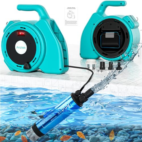 Anztek Portable Transfer Pump Compatible for Makita 18V,630GPH Cordless Submersible Water Pump 120 W 2400 L/H Garden for Clean/Dirty Water Ultra Silent Drainage for Basement Pools(No Battery)