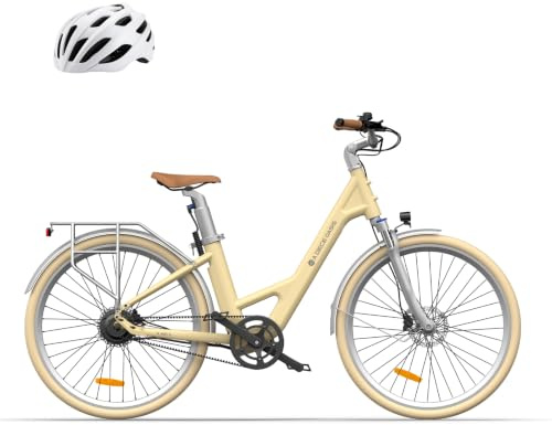 A Dece Oasis ADO Air28 Vélo électrique Urbain 28, Entraînement par Courroie, Freins à Disque Hydrauliques, Applications Intelligentes, Batterie Amovible au Lithium 36 V 9,6 Ah, Autonomie de 100 km