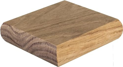 Blueprint Joinery Cambridge Oak Flat Newel Cap 102x102x27mm, Full Stair Newel Post Flat Cap 82mm, Recessed to Suit a 82mm x 82mm Newel (Full)