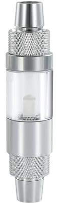DONGKER Externer CO2 Diffusor, 12/16 mm Kohlendioxid Zerstäuber Reaktor Außenbehälter aus Aluminiumlegierung für Aquarium