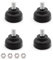 0XBIT Gummipuffer M8, 4 Stück Gummifüße Schraubbar, Verstellbare Stellfüße M8 mit Muttern, Kratzfest und rutschfest, Stoßdämpfender Puffer, Für Möbel, Tische, Stühle, Sofas