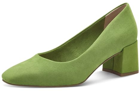 MARCO TOZZI Damen Pumps mit Blockabsatz Vegan, Grün (Apple), 40 EU