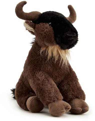 Zappi Co Gnui das GNU Plüschtier (22cm) GNU Großer Migrations-Kumpel - Weich, Kuschelig, 100% Recycelt - Savannen-Stampeder