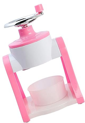 Hohopeti 1 Pc Macchina del ghiaccio gelatiera ice cream maker manovella manuale per il ghiaccio manuale del tritaghiaccio rasoio per uso domestico tritaghiaccio manuale domestico resina abs