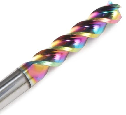 1 Stücke 1,0 Bis 12mm HRC56 DLC Beschichtet 3 Flöten U Slot Spiral Schaftfräser Werkzeuge Alu Fräser for Aluminium Legierung(6dx18Hx6Dx50L)