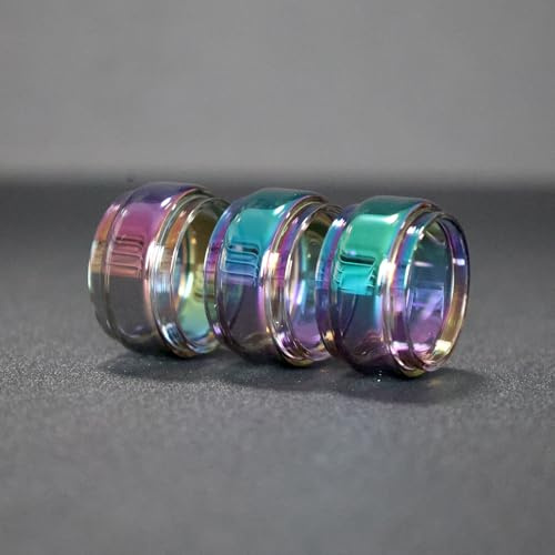 WratryParts Ersatz-Glasröhre für TFV8 Baby V2 RTA Tank (Regenbogenfarben)