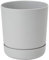 Home Garden Ornaments Large Plant Pots Indoor – Classy Indoor Plant Pot with Drainage Holes, Saucer and Reservoir, Self Watering Flower Pots (Diameter: 25cm, Colour: Grey)