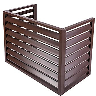 GODFSAHG Cadre extérieur de climatiseur en Alliage d'aluminium, Support de climatiseur Universel pour unité extérieure de Pompe à Chaleur sans Conduit - Appareils intégrés/Marron-2/100X70X5