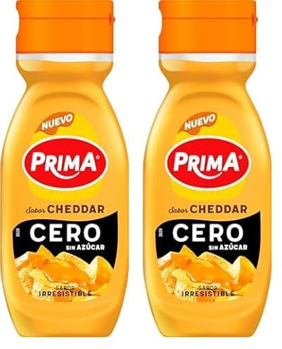 Prima Salsa cheddar Cero azúcar 260gr (Paquete de 2)
