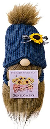 MDHQ Nains de jardin en peluche - Décoration de bureau pour festival, cuisine, ferme, maison