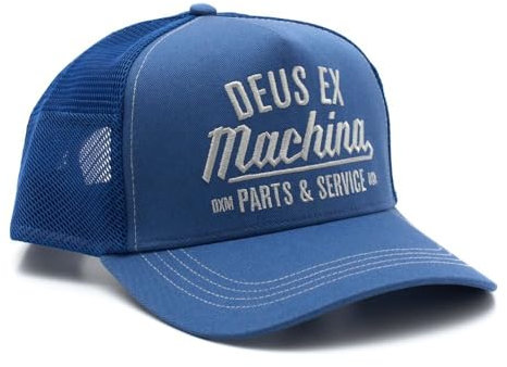 Deus Overbite Trucker Cap - Mechanic Blue