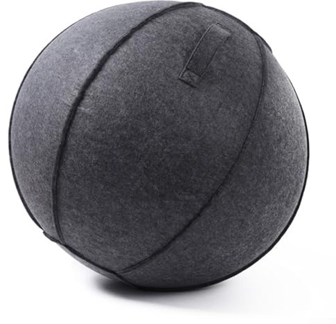 ZiStarlilife Yoga-Ball aus Filz, selbststehend, Yoga-Bälle, Abdeckung für Zuhause, Büro, Balance-Training, Yoga-Ball (55 cm)
