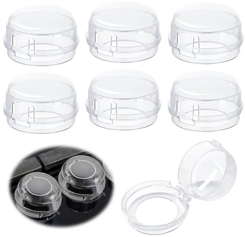 Cache-Boutons de Cuisinière, 6 Pièces Bebe Cache-Boutons de Cuisinière, Four Protections du Bouton Poêle pour Protection Sécurité de Enfants