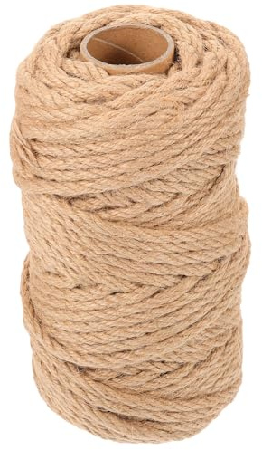 TOYANDONA Robustes Sisalseil 6mm X 50m aus Naturfaser Ersatz Kratzbaumseil für Katzen Vielseitiges Selbstgemacht Hanfseil für Katzenkratzbaum Möbelumwicklung und Bastelarbeiten