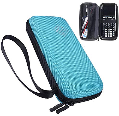 XBERSTAR Harte Eva-Tragetasche für Texas Instruments TI-84 Plus CE/Color TI-83 Plus, TI-89 Titan, HP 50G Graphing, wissenschaftliche Finanzrechner (blau)