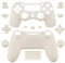 Full Housing Shell Case Cover with Buttons For PS4 Wireless Controller (White)