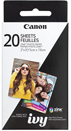 Canon Zink Fotopapier 20 Bögen 4.25in. x 2.50in. x 0.75in.