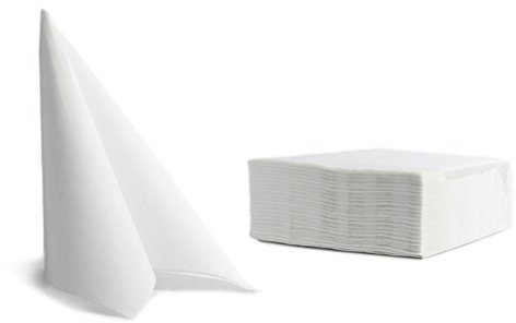 Servietten Gastroservietten 38 x 38 cm cm Soft Point einfarbig weiß 50 Stück