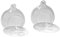 Lot de 10 Boules en Verre à Suspendre – Bougeoirs décoratifs Transparents diamètre 10 cm pour Mariage, Noël ou Terrarium
